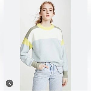 Rag & Bone Lilou Colorblock Crewneck Sweater XXS New